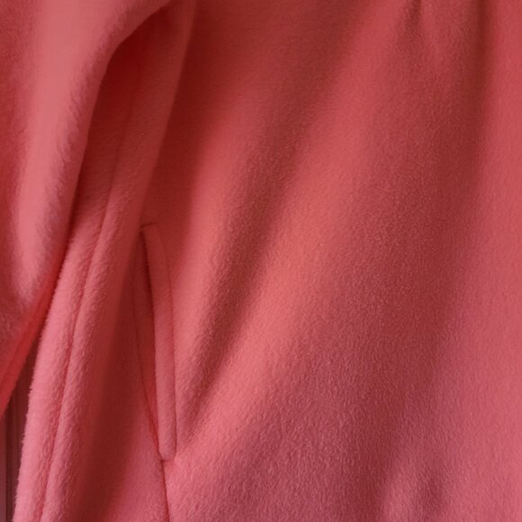 J Crew Fleece Sherpa Neon Pink Tortoise Button Pullover Sweater, Women’s S, Soft - Picture 2 of 8